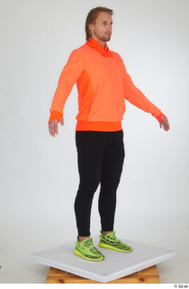  Erling black tracksuit dressed orange long sleeve t shirt sports standing whole body yellow sneakers 0032.jpg